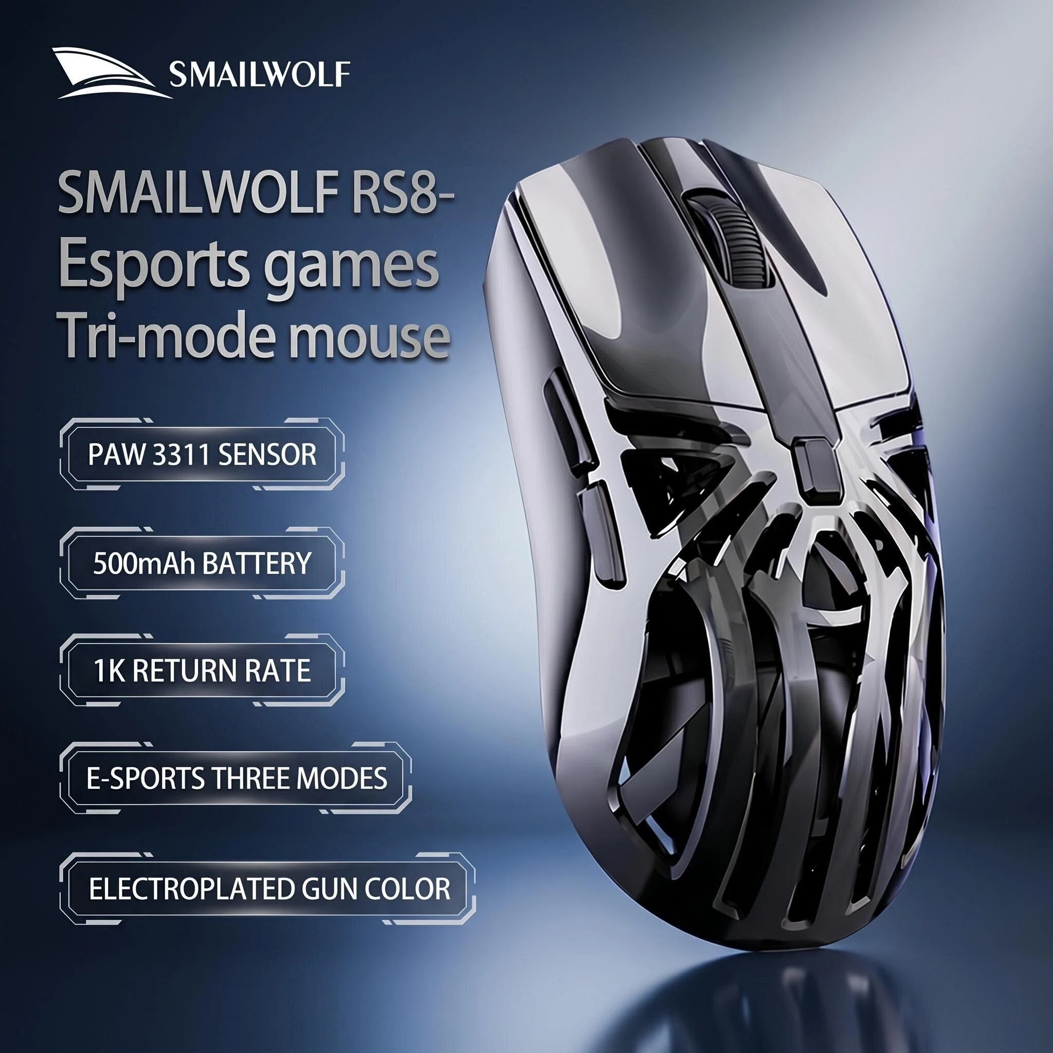 Fitness Journal Planner - SMAILWOLF RS8 Souris sans fil Bluetooth