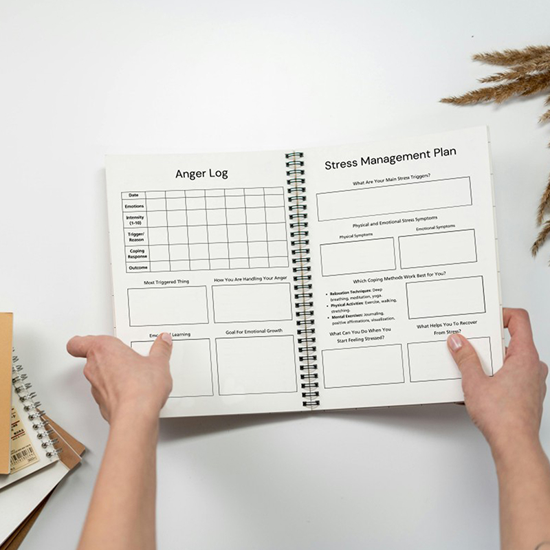 Health Wellness Planner - Nouveau journal de santé mentale, planificateur