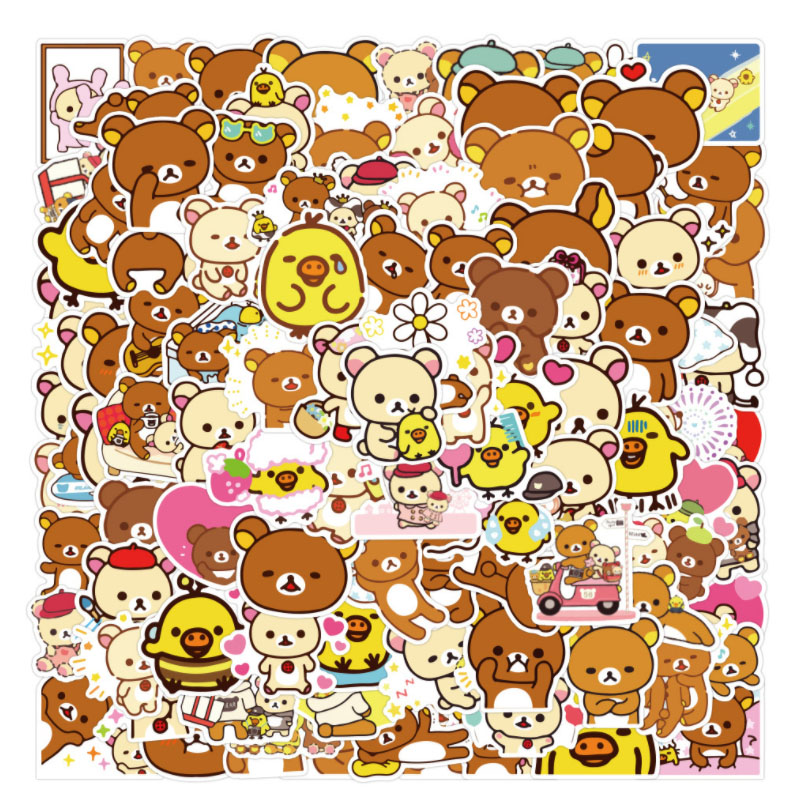 Fitness Journal Planner - 10/30/50/100 pièces nouveau Rilakkuma bricolage téléphone