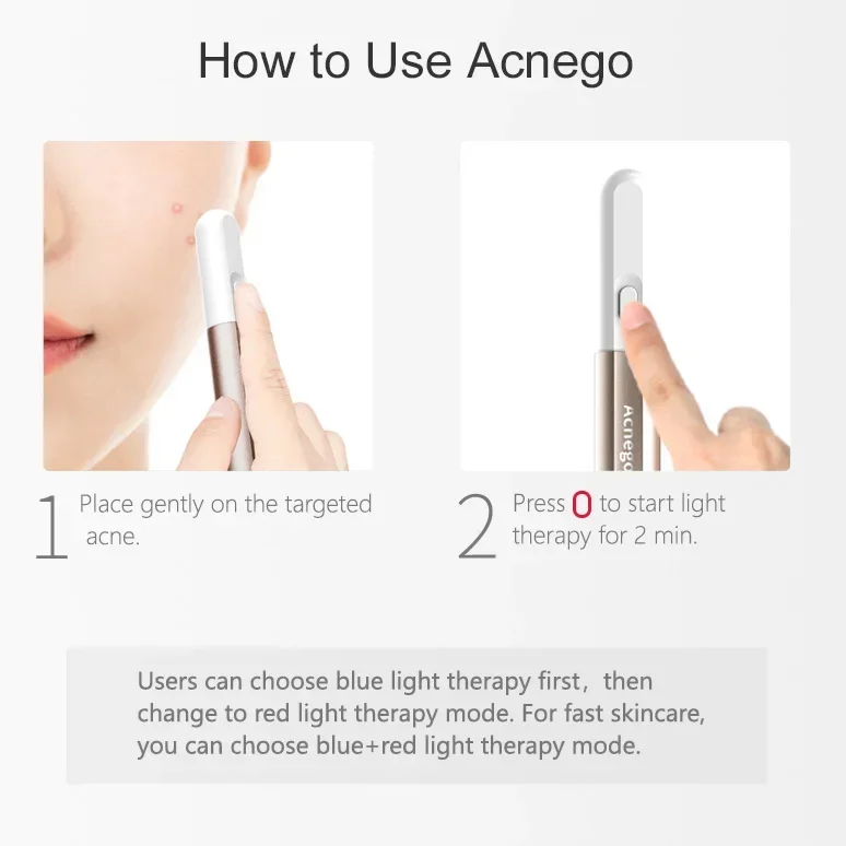 Stylo de luminothérapie LED po - Acne Light Therapy Pen avis et prix
