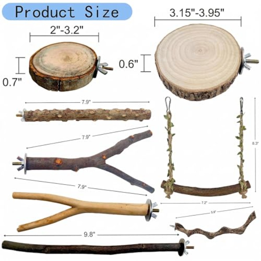 8 perchoirs en bois naturel po - Health & Wellness Naics Code avis et prix