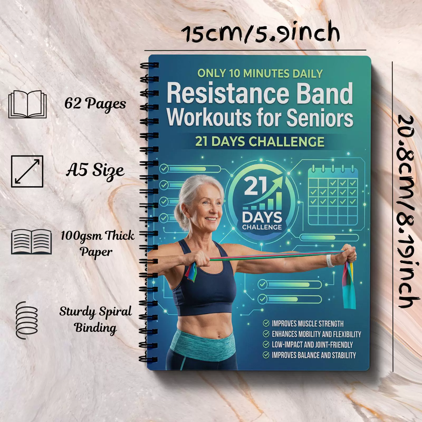 Cahier d'entraînements avec ba - Fitness Journal Planner avis et prix